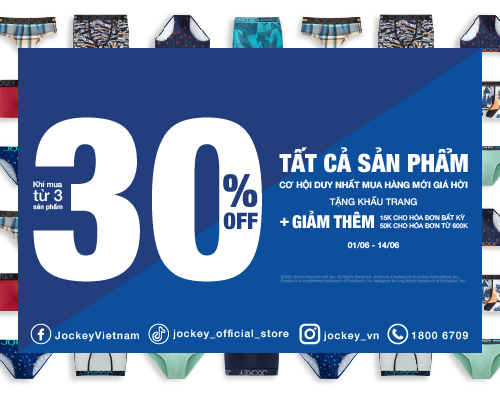 Jockey Mua Nhiều Giảm Nhiều